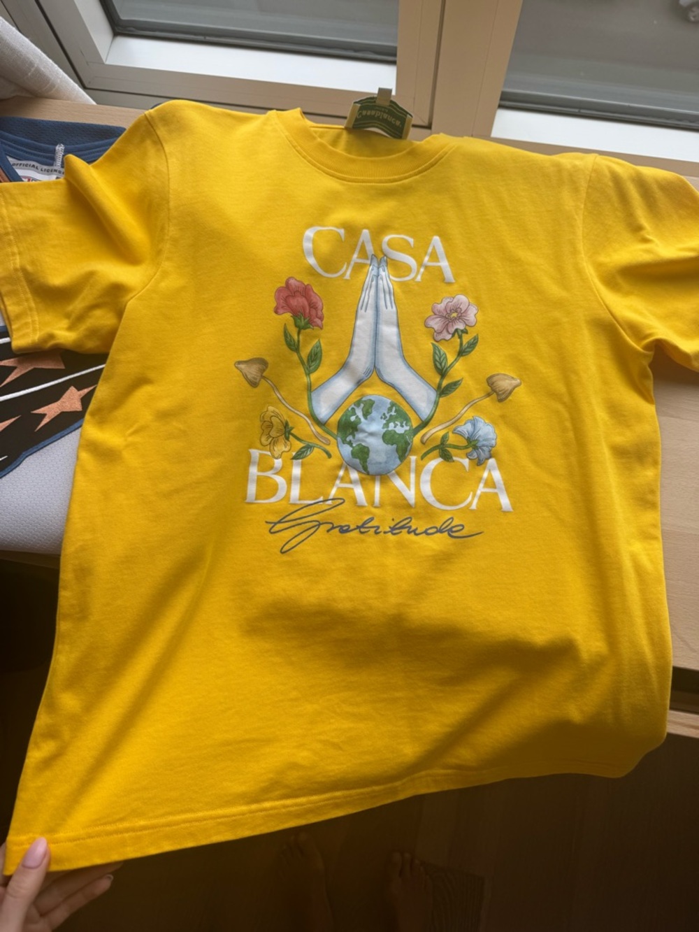 Casa Blanca men’s yellow tee small